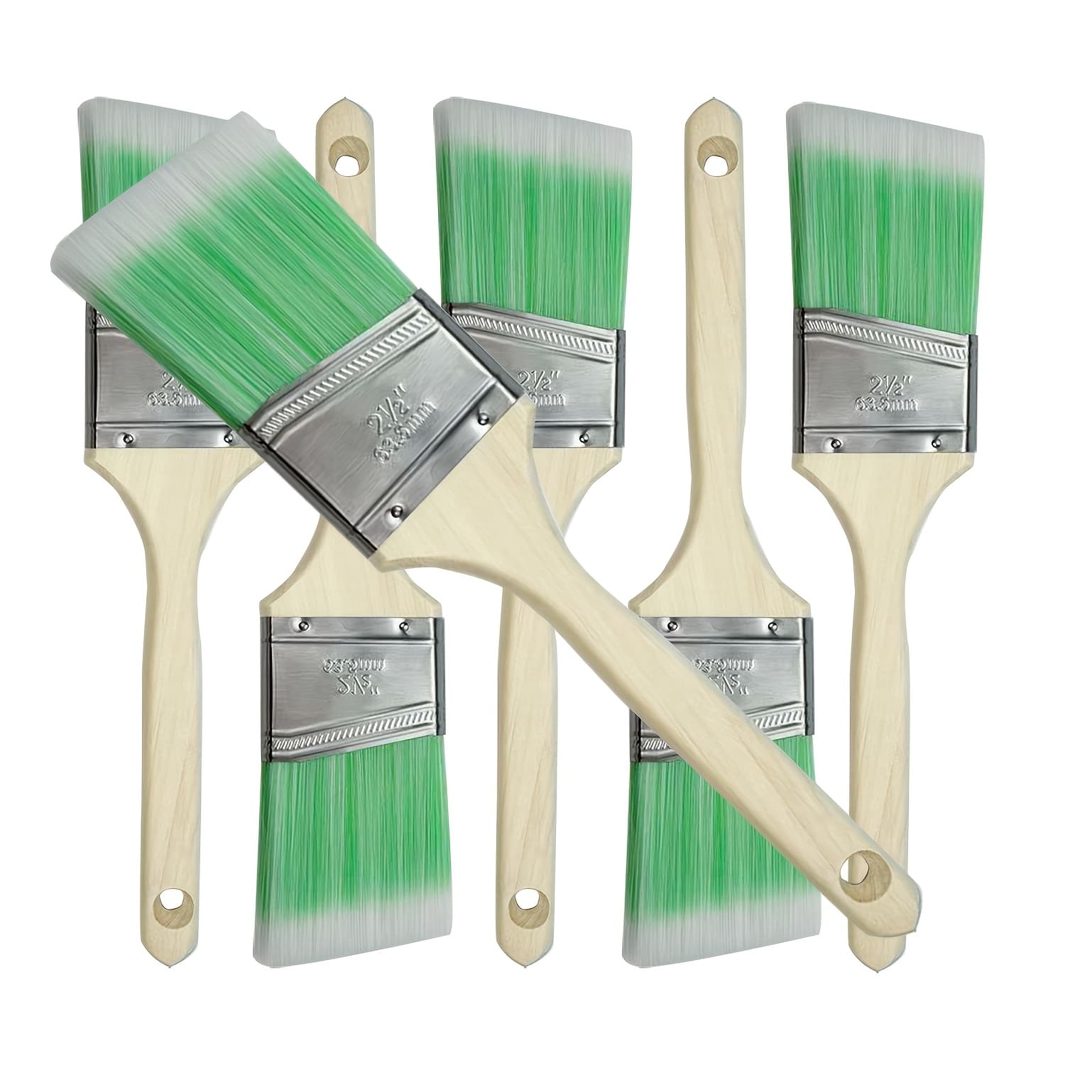 TEMU 2.5-inch Angled Paint Brush | Painting, Non-falling Hair, For Easy Corner And Trim Work