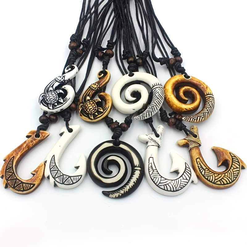 TEMU 9 Retractable Resin Pendant Long Sweater Chain Unisex Casual Charm Necklace Versatile Charm Jewelry Adjustable Size Necklace For Men' Jewelry For Women Men Riding Motorcycle Accessories