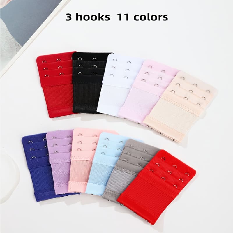 TEMU 11pcs/12pcs 2hooks/3hooks/4hooks Of Bra Extension , Bra Extender Hook, Underwear Accessory