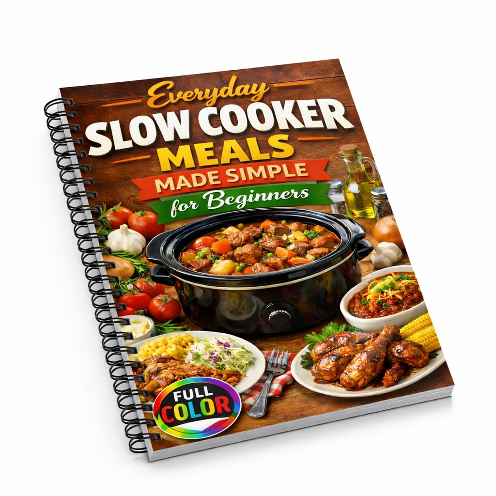 TEMU Beginner Slow Cooker Cookbook With Easy, Flavorful Recipes For Everyday Meals