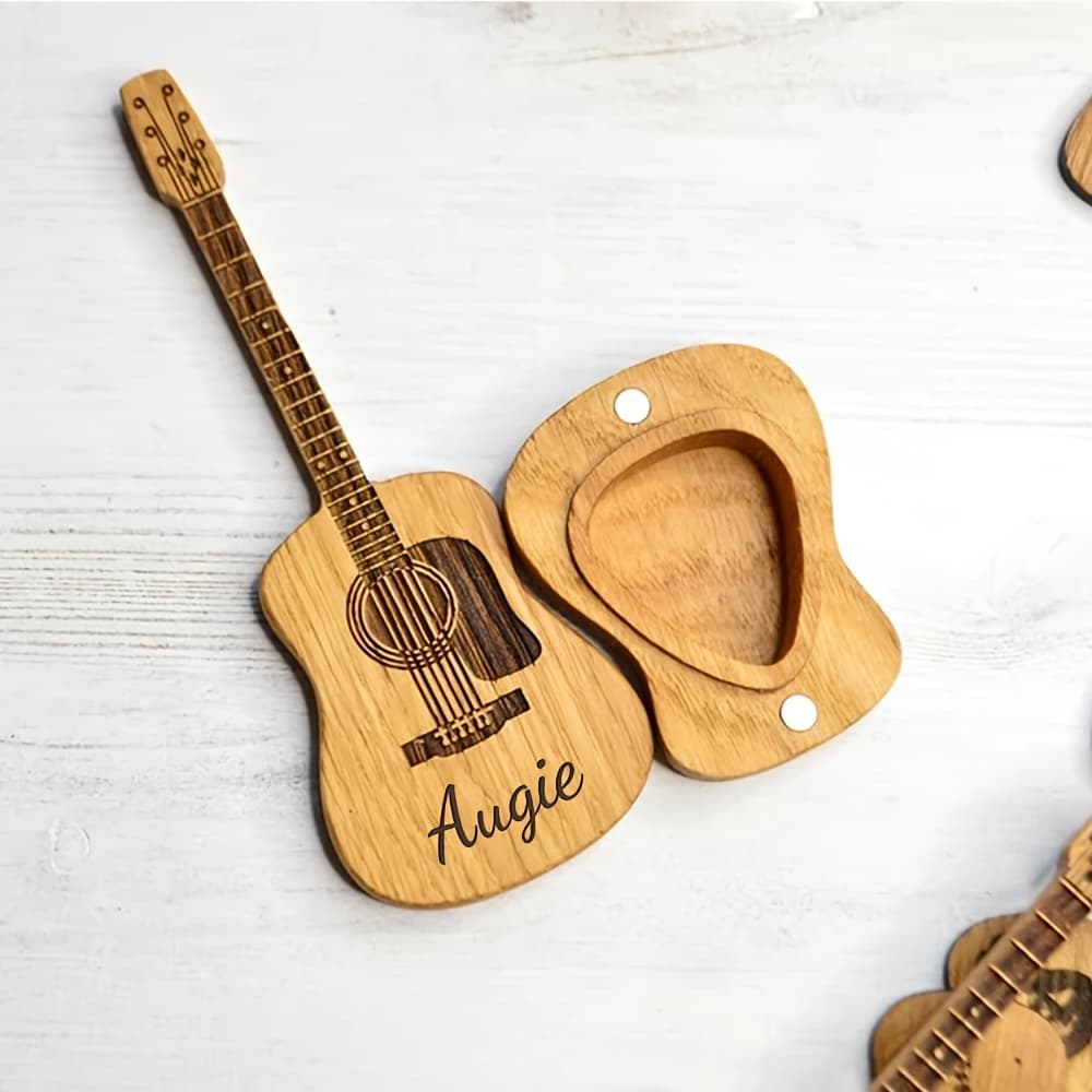 TEMU 1 Set Custom Guitar Pick Set | Engraved Guitar Picks Boyfriend Anniversary Gift | Father's Day Gift