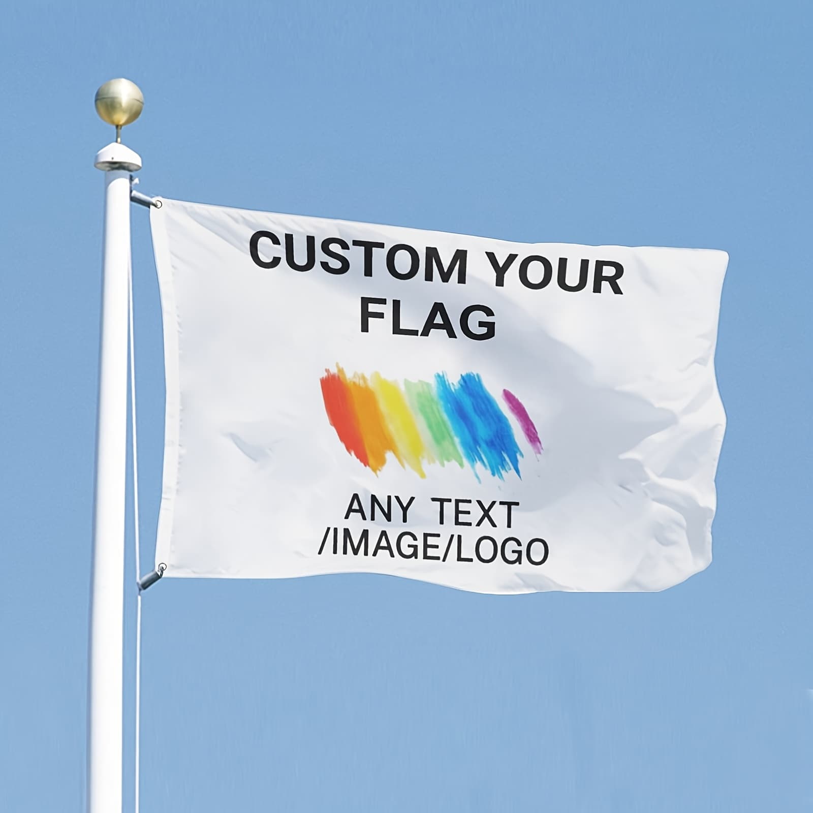 TEMU Customize Personalized Flags, Which Printed With Company Logos, Pictures, Or Text | Personalized Outdoor Flag Banners (please Adjust In Area, The Area Will Blank