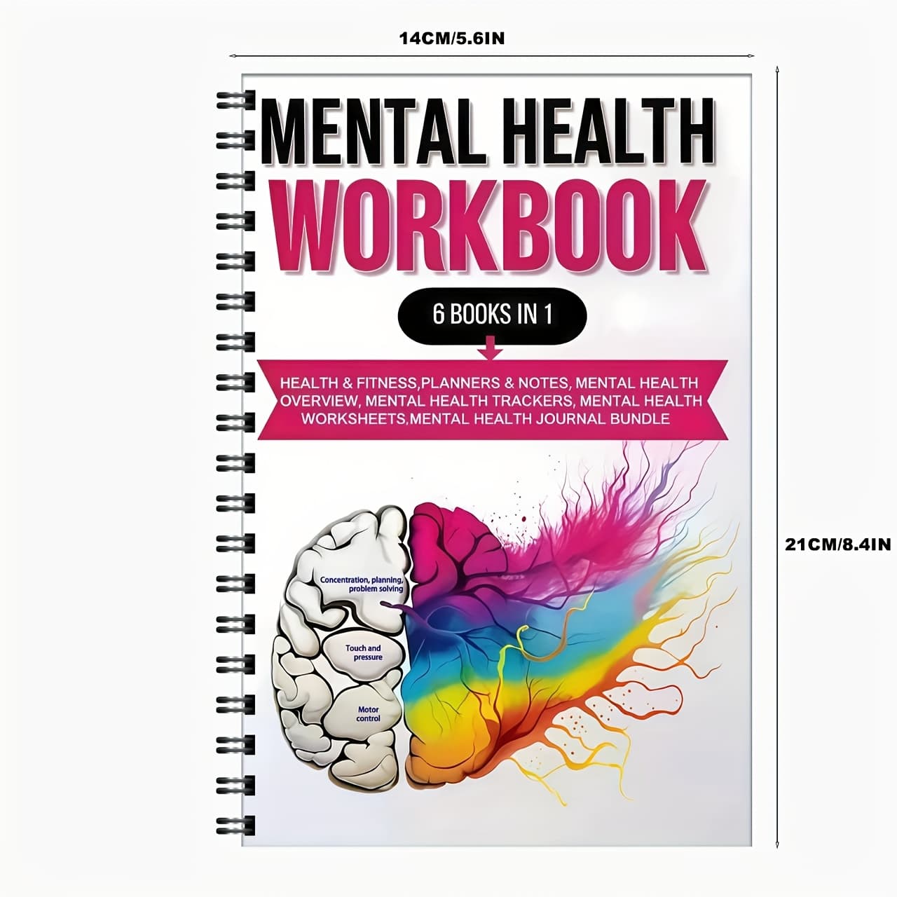 TEMU A5 Daily Mental - Self-care, Meditation And Mood Tracking Journal, For Men And Women - To Anxiety, Ideal Gift For