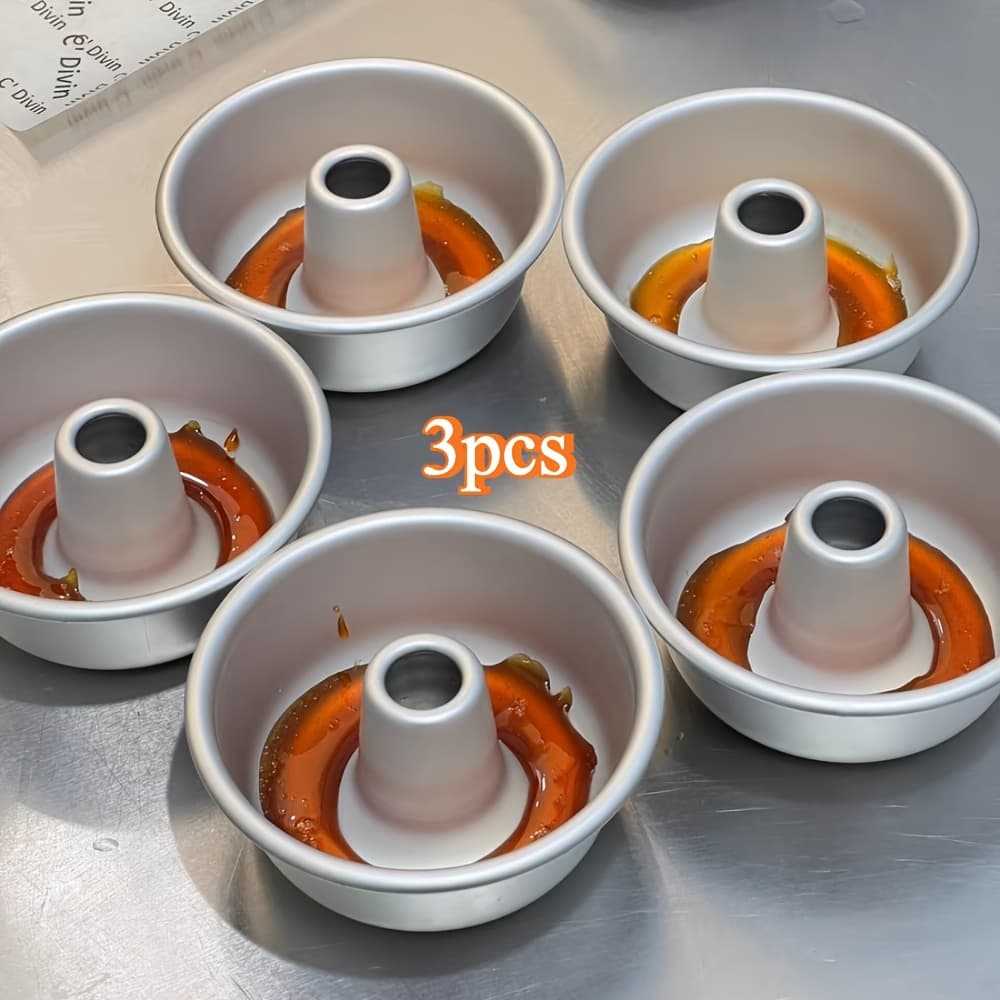 TEMU 3pcs Donut Pan For Baking, Aluminum Donut Mold Cake Pan Doughnut Cake Mould Bakery Baking Tools Bakeware For Baking Muffins, Cupcakes