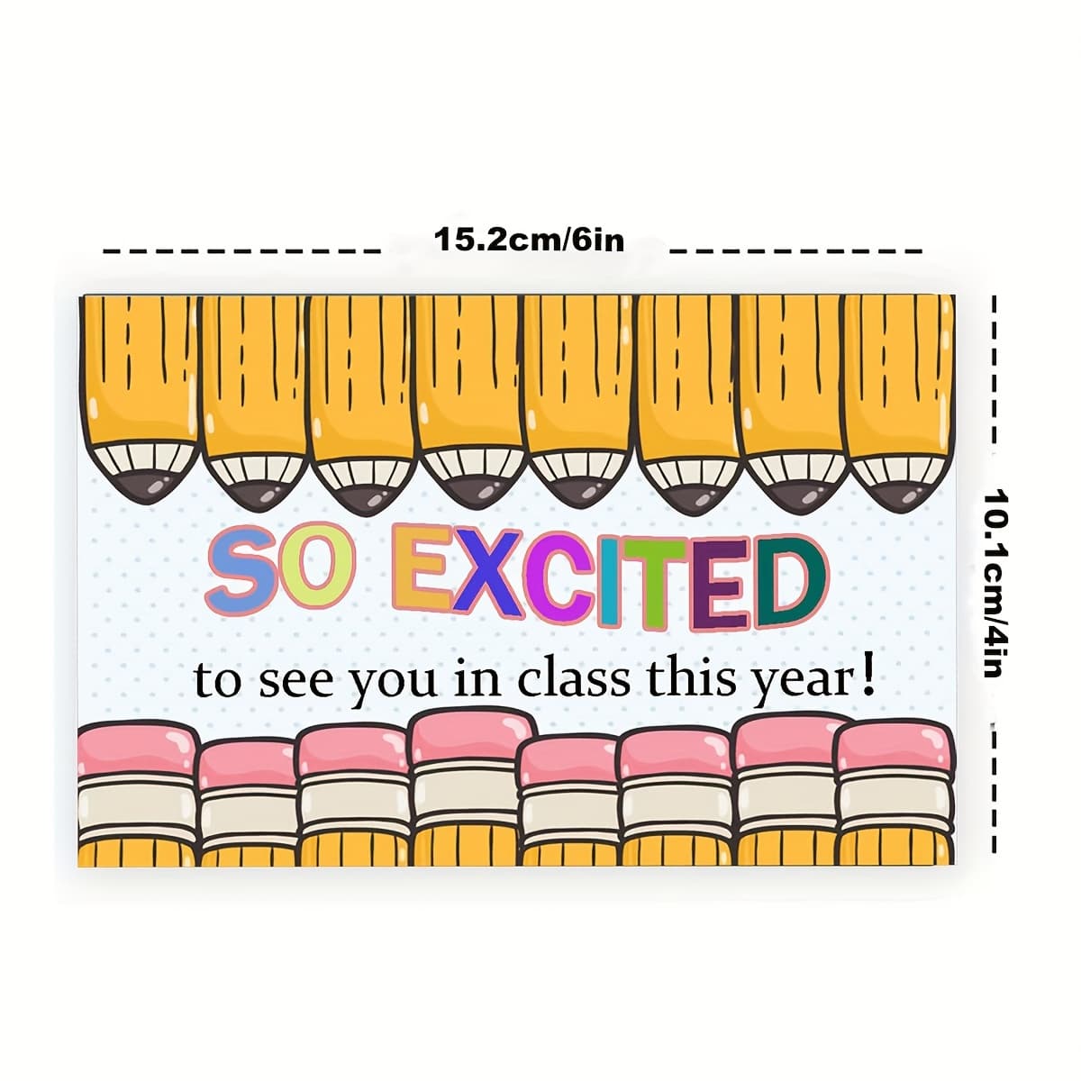 TEMU 20pcs/pack, Student Welcome Postcards, Back-to-school Postcards, Name Teacher Postcards, Welcome To Our Teacher's Kindergarten Preschool Supplies