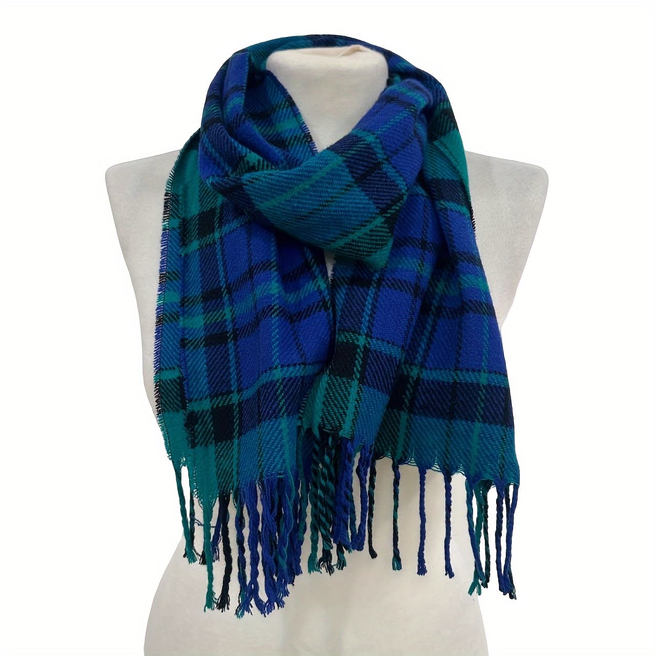 TEMU Fringed Oblong Scarf In , Stylish Fashion Accessory