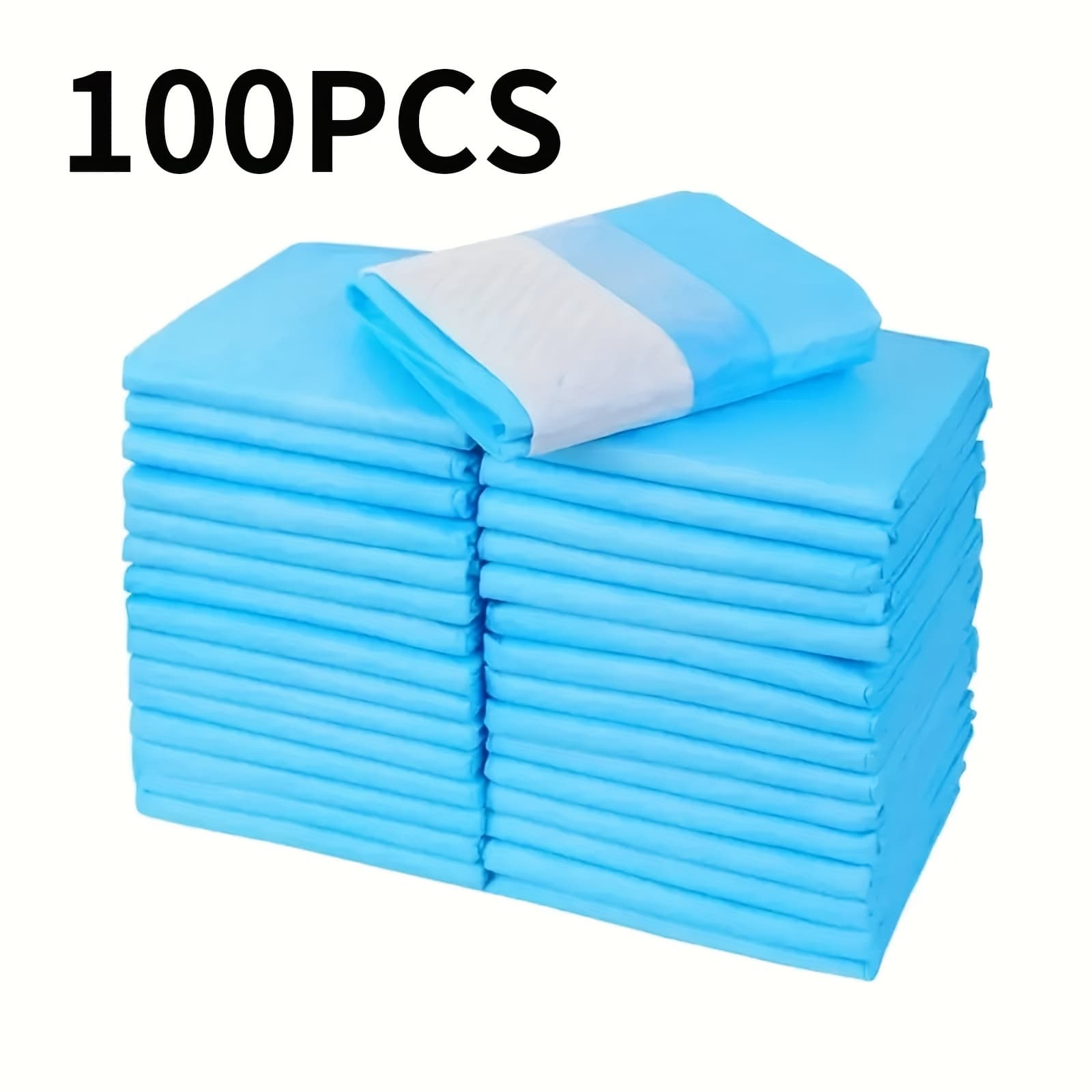 TEMU 400/300/200/125/100/50pcs Super Absorbent Pets Pee Pads - 23.62x23.62, Leak-proof Disposable Dog Pee Training Pads For Puppies, Dogs, Doggie, Cats, Rabbits, Best Christmas Gift For Pet
