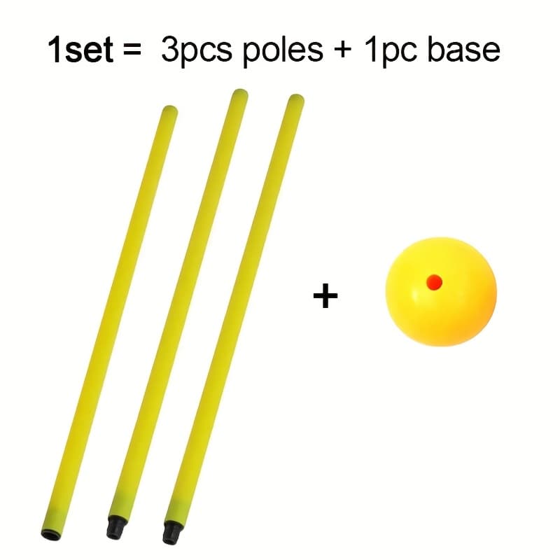 TEMU A Single Set Of Pvc Soccer Designed For Obstacle Training, Featuring A And Markers Suitable For Outdoor Drills, Speed And Practice Hockey. Are Portable And Durable
