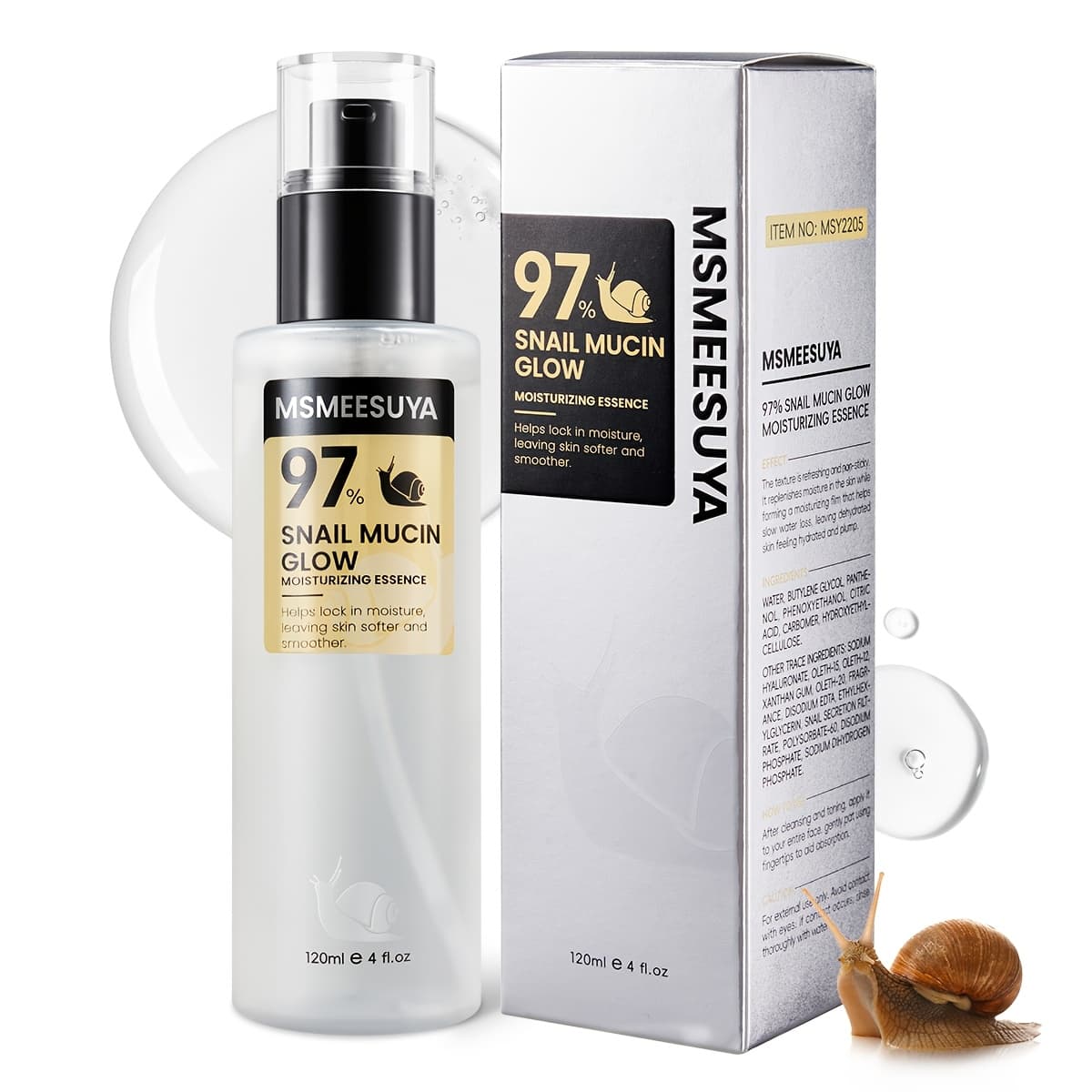 TEMU Snail 97 Skin Care , Moisturizing And Firming, 97% Snail Toner, Skin Conditioning Agent, Uneven Light Beige, Suitable For Skin And . Christmas Gift.