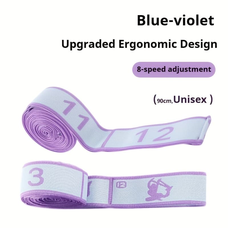 TEMU Strap With 8-loop Number Pattern Physical Relax Leg Stretching Strap Suitable For Physiotherapy Dance Yoga Pilates Exercise Elastic Pull-up Bands For Women And Men