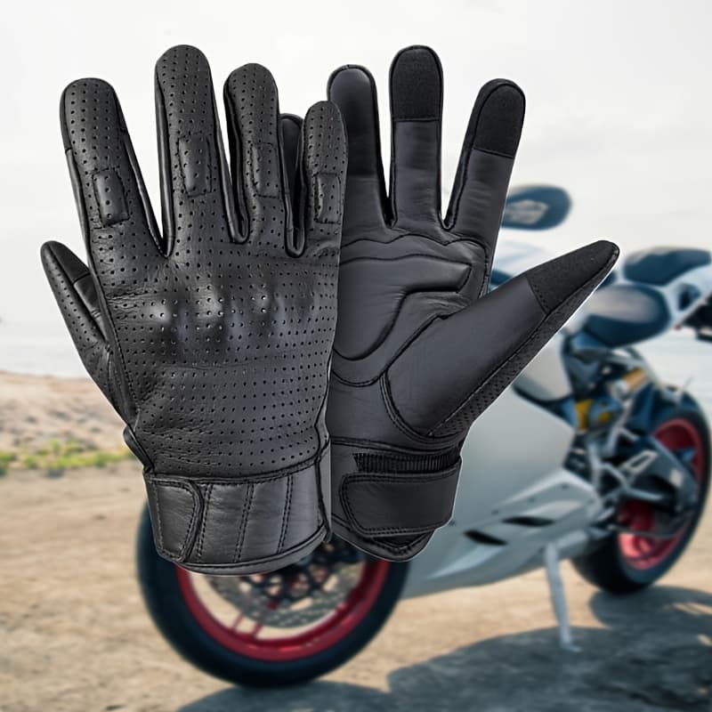 TEMU Dream Apparel Driving Gloves With Zipper And With Lining