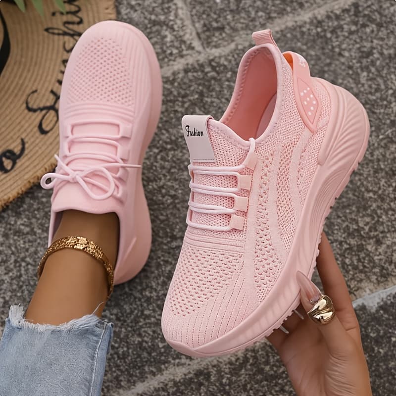 TEMU Women's Casual Sneakers, Comfortable And Elegant Women's Shoes, Pink, Lightweight Summer Women's Shoes, Of Women's Sneakers, Local Warehouse Women'