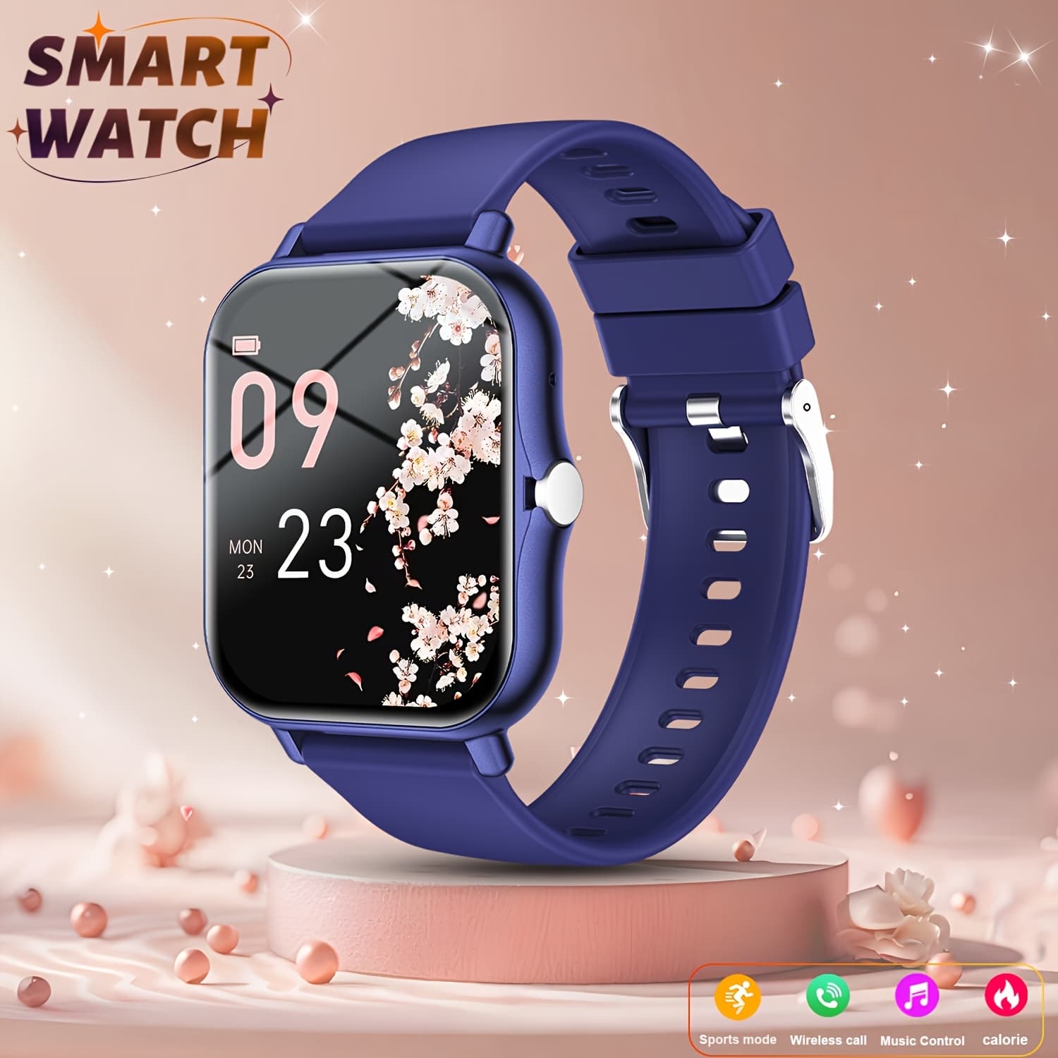 TEMU 1.83-inch Smart Watch - Wireless Calling, , Weather Forecast | Call Alerts, App Notifications, Versatile Watch Faces | Unisex Fitness , Stylish Sporty Design - Perfect Gift Smartwatch 2026