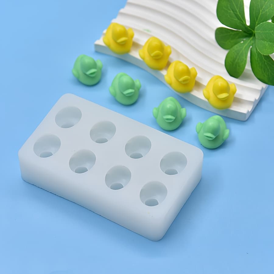 TEMU 8-cavity Duck Silicone Mold 1pc