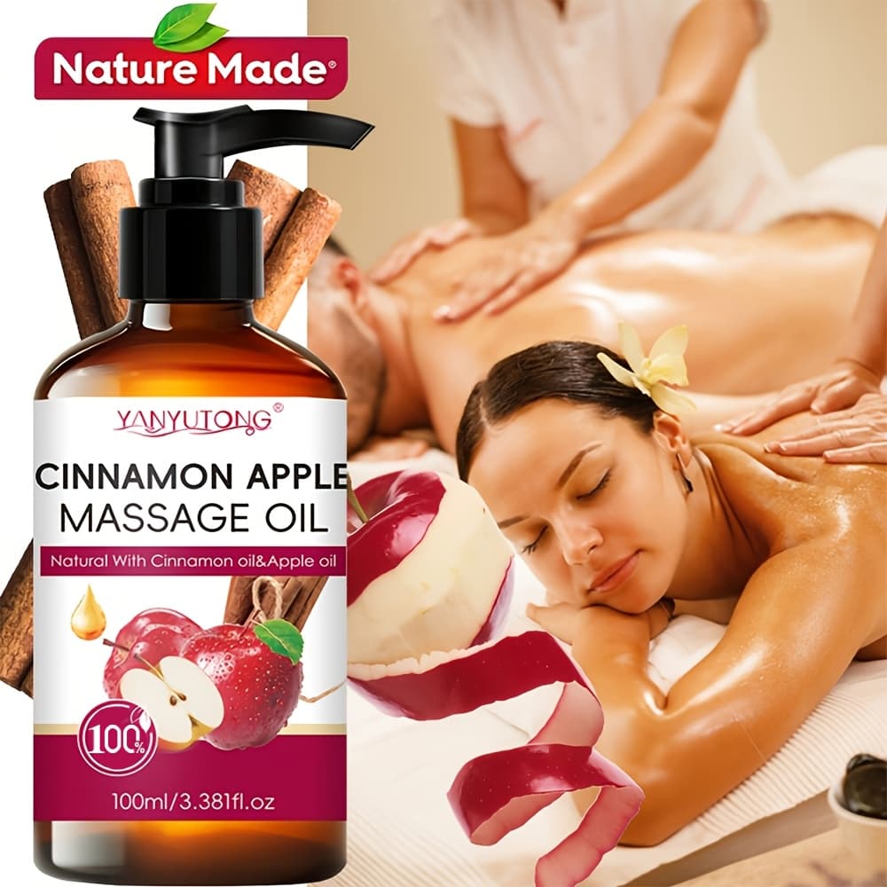TEMU Cinnamon Massage Oil - A Nourishing And Hydrating Blend Featuring Cinnamon And , Perfect For Types, Couples, And Massage Applications. Gentle And Non-irritating