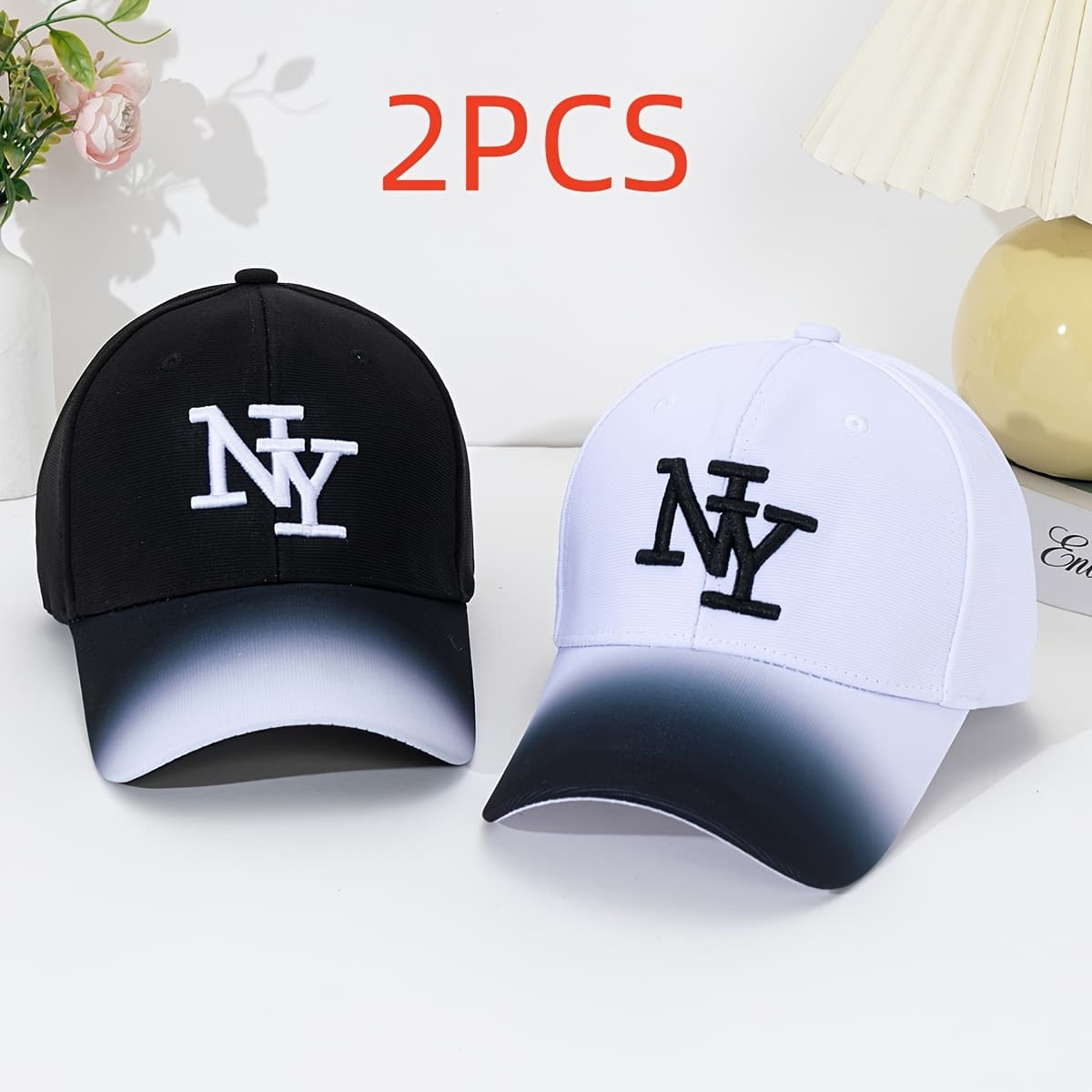 TEMU Ny Gradient Baseball Compatible For - Lightweight Adjustable Snapback Hat With Embroidered Ny & Ombre Ny (//ny Color Gradient) - Casual Sports Outdoor Wear, & Hand Washable
