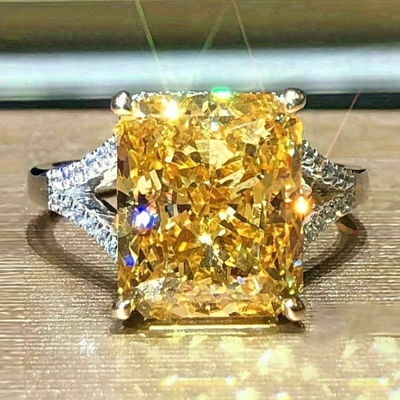 TEMU Women Engagement Rings Luxury Synthetic Gemstone Zirconia Rings For Women Engagement Wedding Banquet Party Fashion Rings