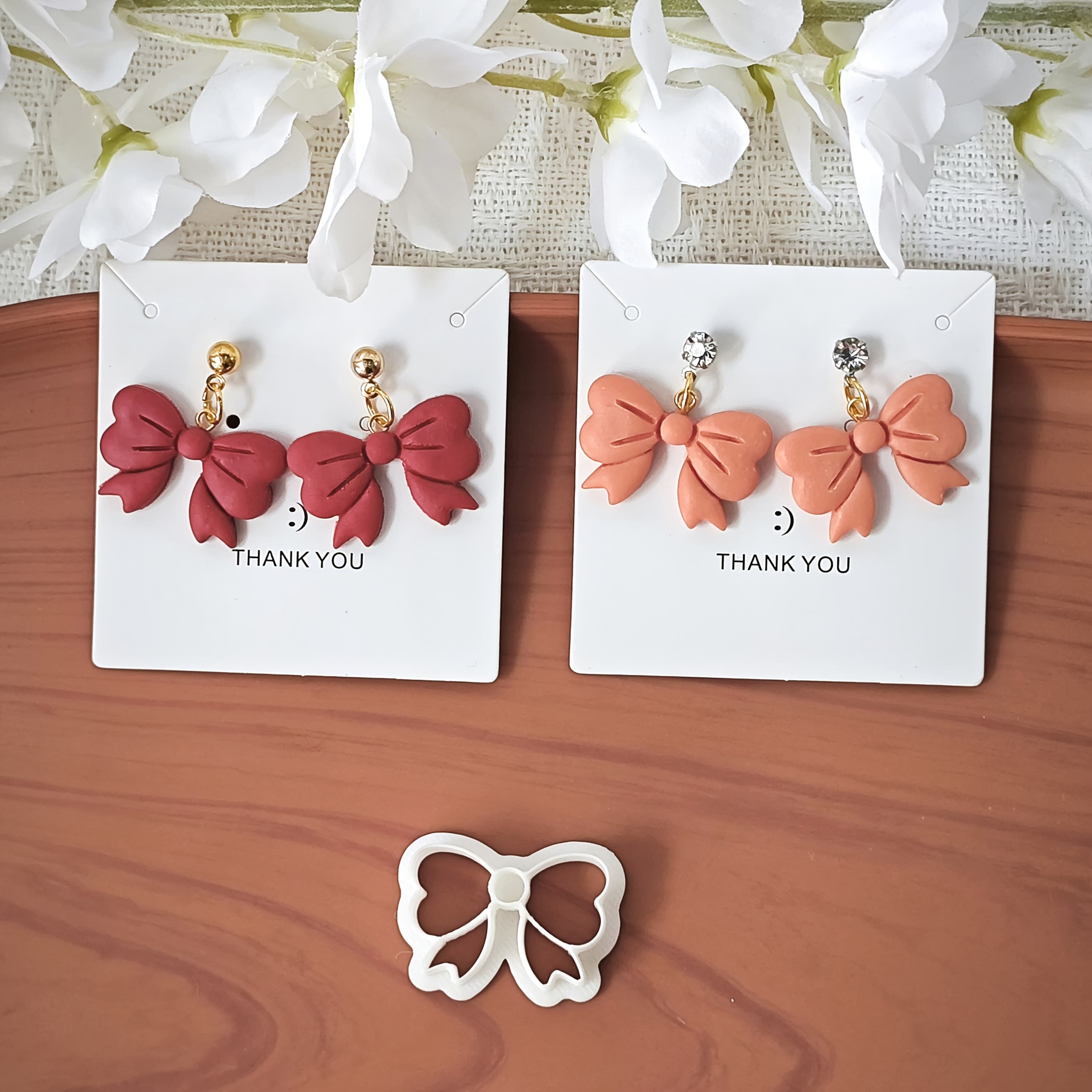 TEMU Elegant Bow - Shaped Polymer Clay Cutter - - Making Cutter - A Diy Tool Suitable For Handmade Gifts For S And The Creation Of Polymer - Clay Earrings