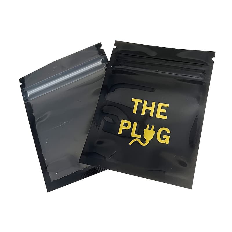 TEMU 100pcs Resealable Mini Mylar Bag Smell Proof Self Sealing Pouch Plastic Packaging Storage Mylar Bag With Window