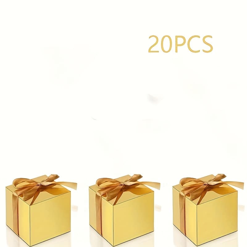 TEMU Gift Packas Box New Style Pure Gift Boxes - Solid Color Favor Boxes For Weddings, Festivals & Parties