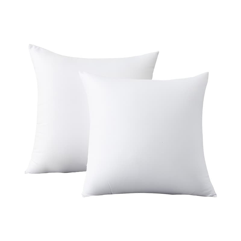 TEMU 2pcs 2-pack Modern White Polyester Fiber Pillowcases, Cushion Covers With Zipper Closure, Suitable For Hotel Sofas, Beds, Cars, And Home Decor Pillow Covers, , Spring Decor, Autumn Decor