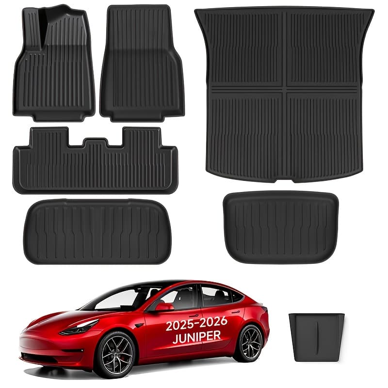 TEMU Fruka New For Floor Mats 2025 2026 | Car Full Set | Front Rear Floor Liner Cargo Liners Trunk For For | Tpe Interior Accessories 5 Seater(not For Standard)