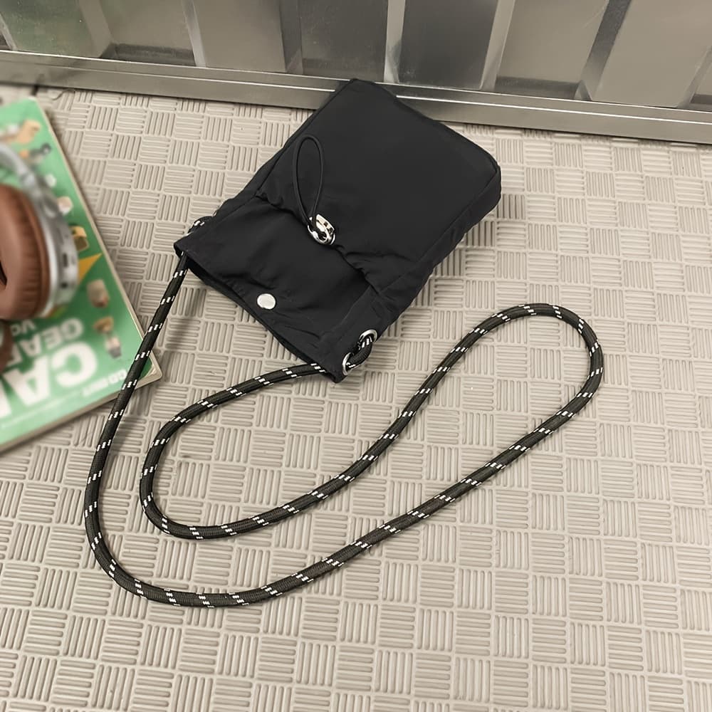 TEMU Women's Crossbody Bag, Spring/summer Lightweight Nylon Sport Crossbody Bag, New Mini Nylon Shoulder Phone Bag For Women