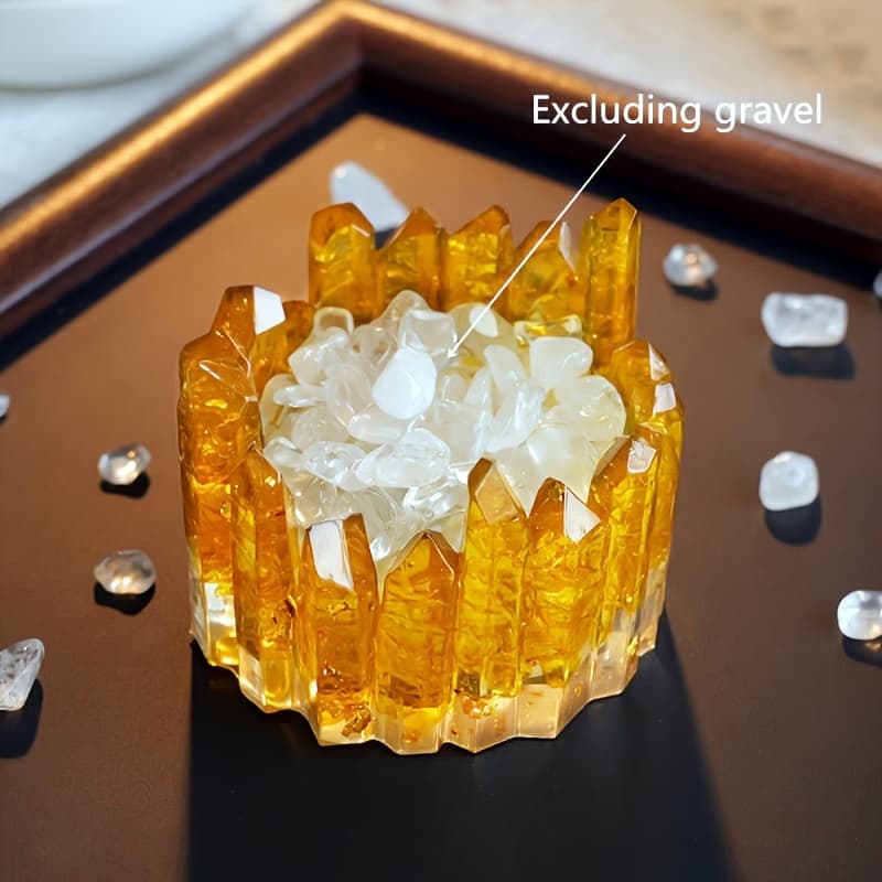 TEMU Crystal Column Bowl (6-7cm) Candle Holder - Bracelet Ornament Storage Box Ornaments - Very Suitable For Cleaning Crystals, Gifts And Home Decorations For Women, Non-food Contact