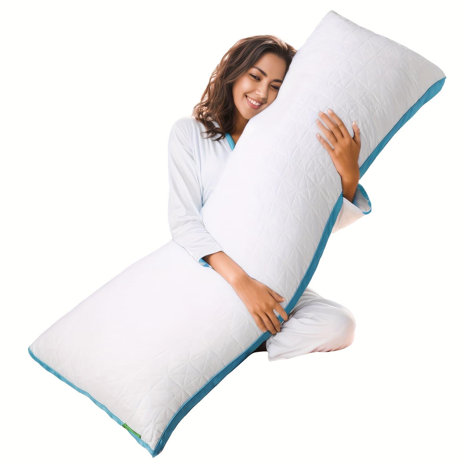 TEMU Body Pillow Firm Body Pillows For Adults Long Pillow For Sleeping Bed Full Body Pillow For Back Stomach Side Sleeper