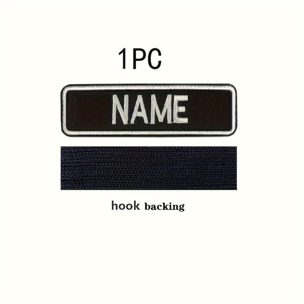 TEMU Size "x1" Personalized Embroidered Name Patches Hook Fastener, Uniform, Work Shirt, Hat Morale Name Patch