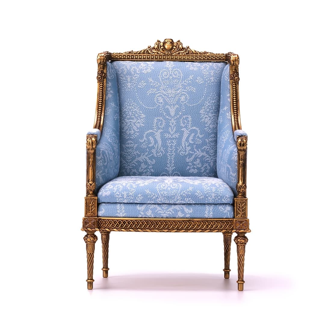 TEMU 1:6 Scale Miniature Diy Kit For Single Sofa, Fleur