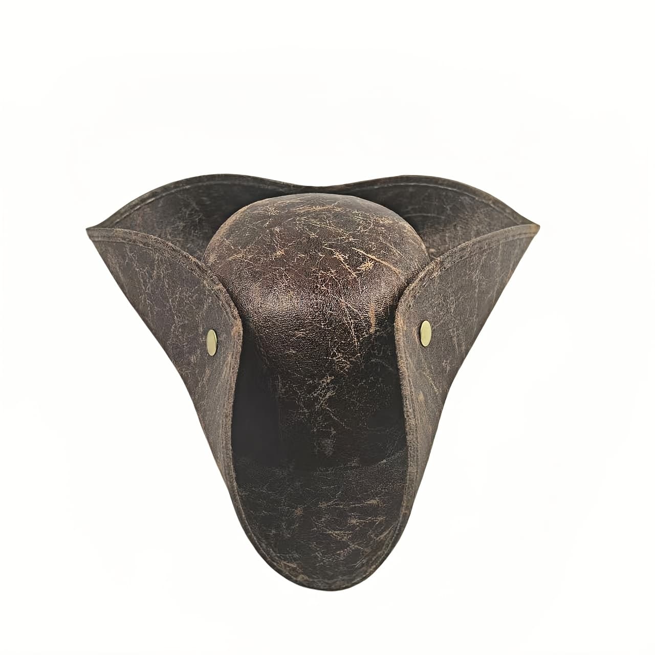 TEMU Unisex Pirate Hat With Snap Closure - Coffee-colored Pirate Suitable For Halloween, Christmas, Costume Parties & Themed Events - & Role Play, For Carnival Ball Props