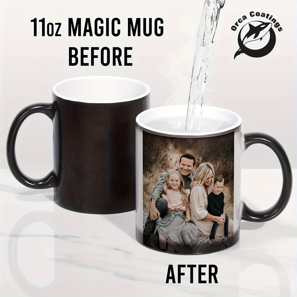 TEMU Coffee Mug 11oz - -changing Cup With Your Own Picture/text, Instant For Tea, Hot Beverages - Custom Gift Idea For Birthdays, Promotions, Events (no )