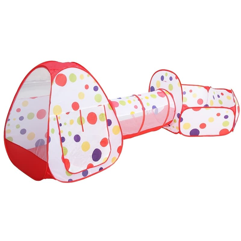 TEMU Children's Colorful Game Tent Combination With Tunnel Indoor And Play Castle Fun Interactive Toy Gift For Children