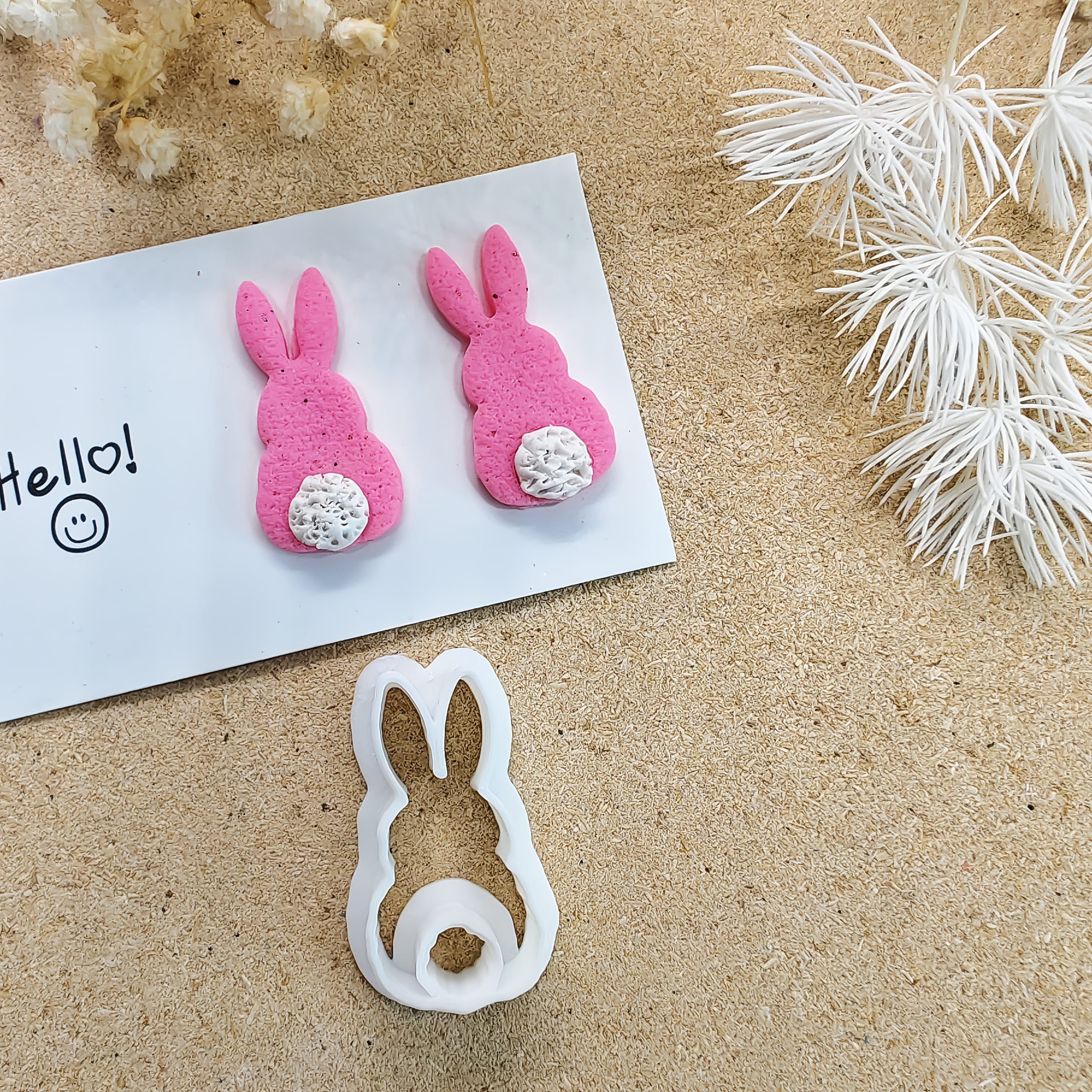 TEMU 1pc Rabbit Polymer Clay Cutter, Cartoon Bunny Shaped Mold, For Jewelry, Easter Suitable