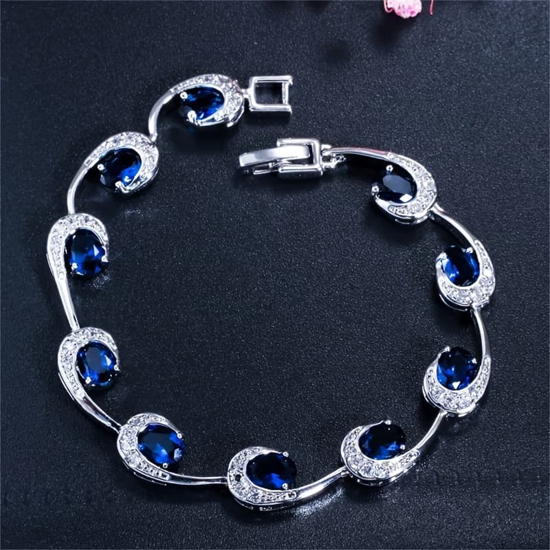 TEMU Exquisite And Elegant Jewelry For Women, Featuring Luxurious Banquet And Wedding Pieces, Unique Crystal Tennis Bracelets, And Gifts Fit For A Goddess