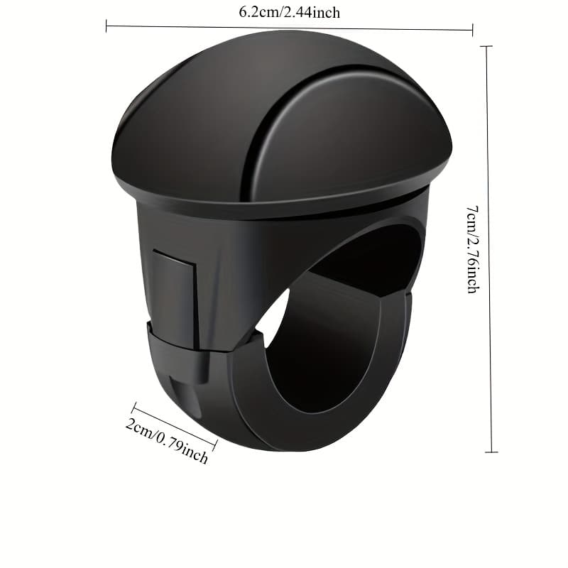 TEMU Car Steering Ball, 360° Rotation, One-handed Assist, Non-slip Silicone Handle, Suitable For Cars, Black Steering For Auxiliary Turning, Wearable Steering Wheel Cover, Ball, 3r Auto Supplies