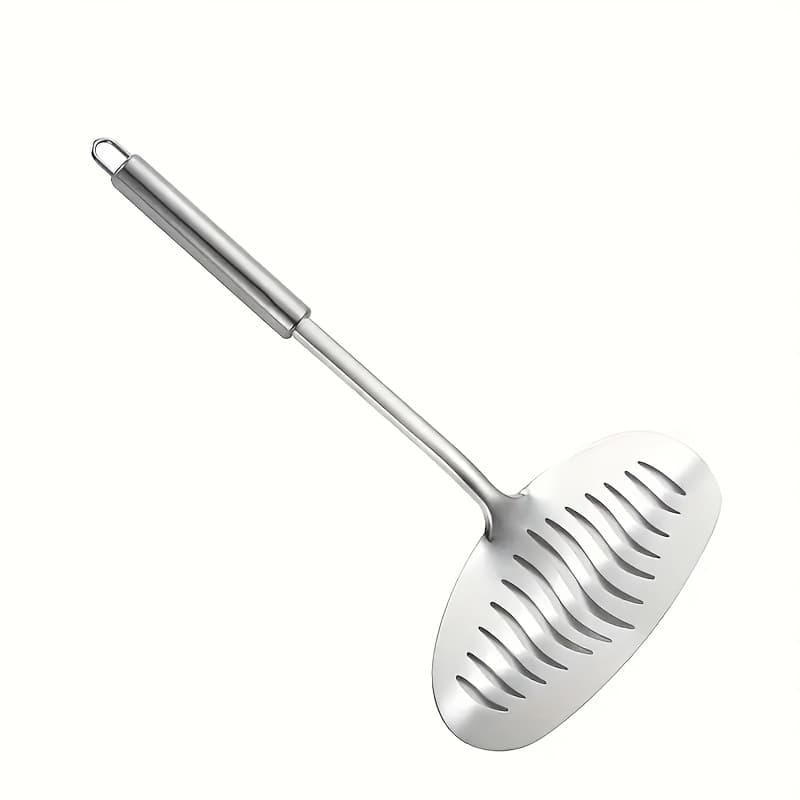 TEMU 1pc Stainless Steel Spatula For Flipping Fish And Steak - A Multifunctional, Scratch-resistant Tool For Grilling And Frying, Ideal For Amateur Cooks And Professional Chefs, A Long-lasting Kitchen