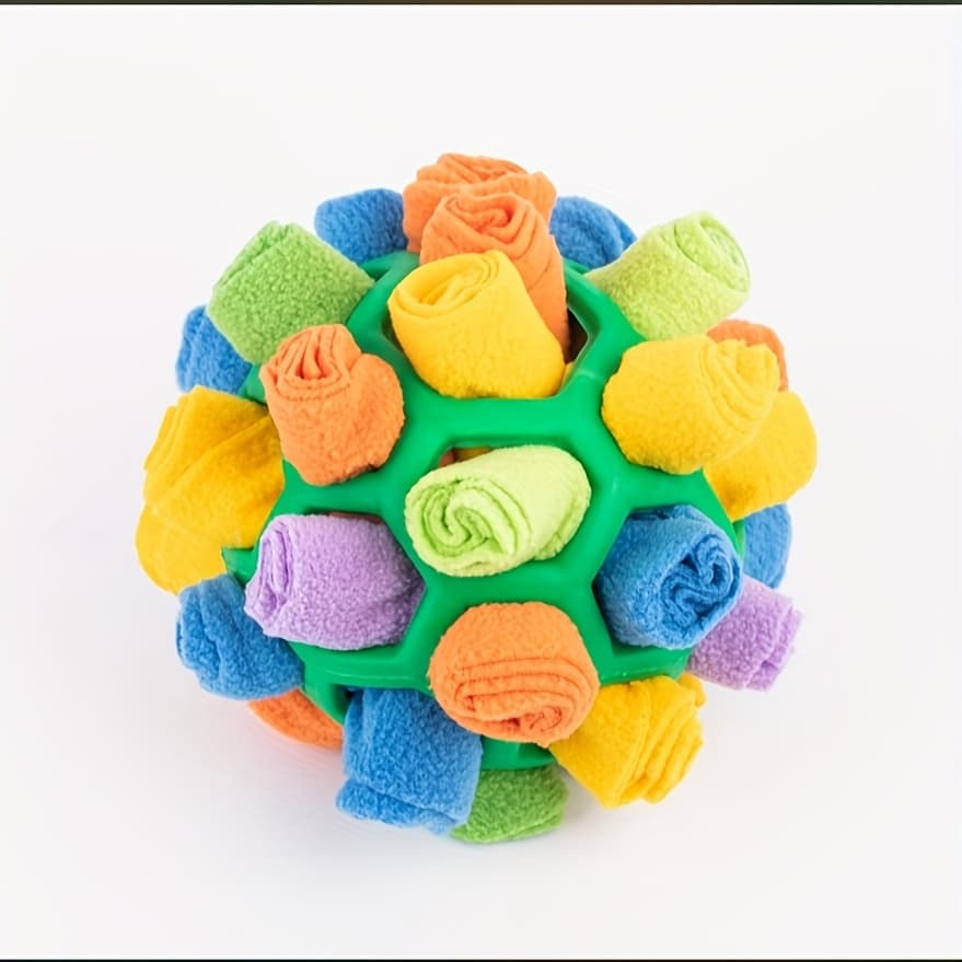 TEMU Unbreakable Snuffle Ball Toys For Dog Ball Interactive Toy Foraging Snuffle Mat Puppy Treat Dispenser Slow Feeder Dog Puzzle Toys For Small Medium Large Pets, Without Battery