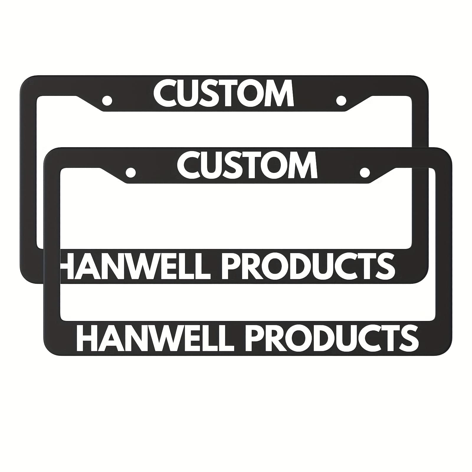 TEMU Custom License Plate Frame, Make Your License Plate Unique!offering Strength And Durability To All Weather While Protecting Your License Plate.