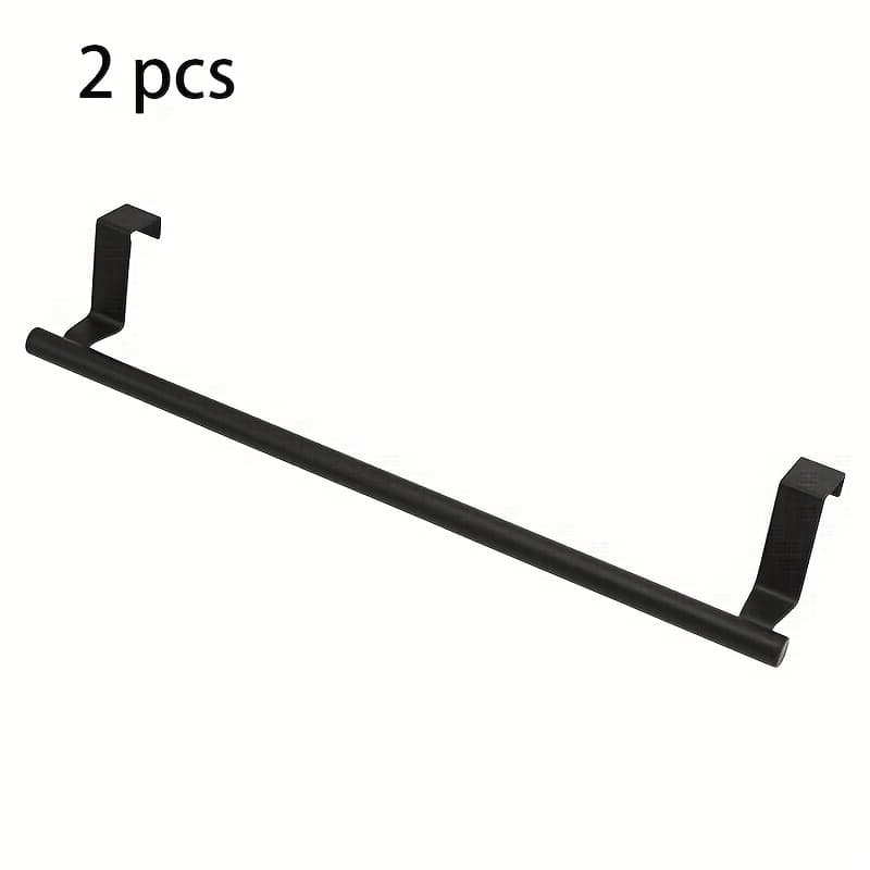 TEMU 2pcs Cabinet Door Towel Bar, Dishwashing Towel Rack, Stainless Steel Towel Holder, Over The Door Hand Towel Hanger For Kitchen Bathroom Cupboard