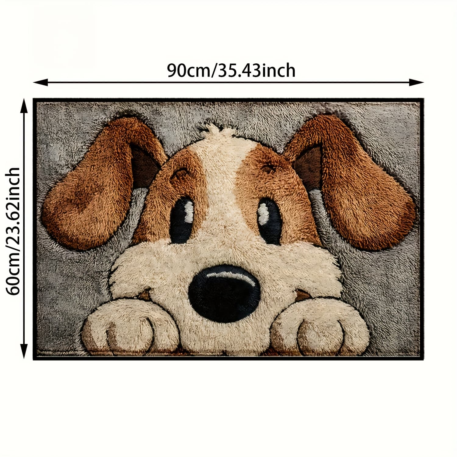 TEMU 2d Flat, 2d Flat, A Single Piece Of 2d Flat Door Mat Featuring A Dog, Designed To Prevent Slipping. This Mat Is Ideal For Decorating During Festivals And Used , Bathroom, Dining Area