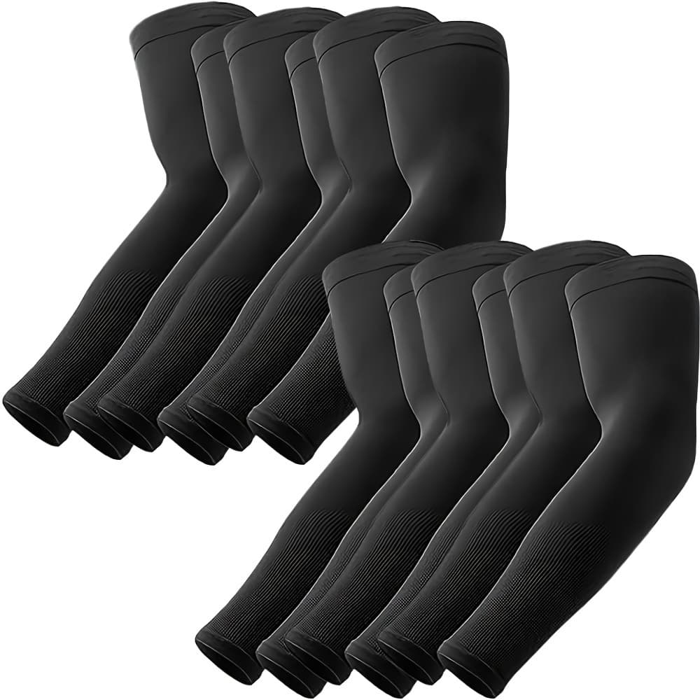 TEMU 6 Pairs Arm Sleeves For Men Women, Compression Sleeves To Cover For Men Working, Compression Cooling Sleeves - Workouts - Tattoo Cover Up