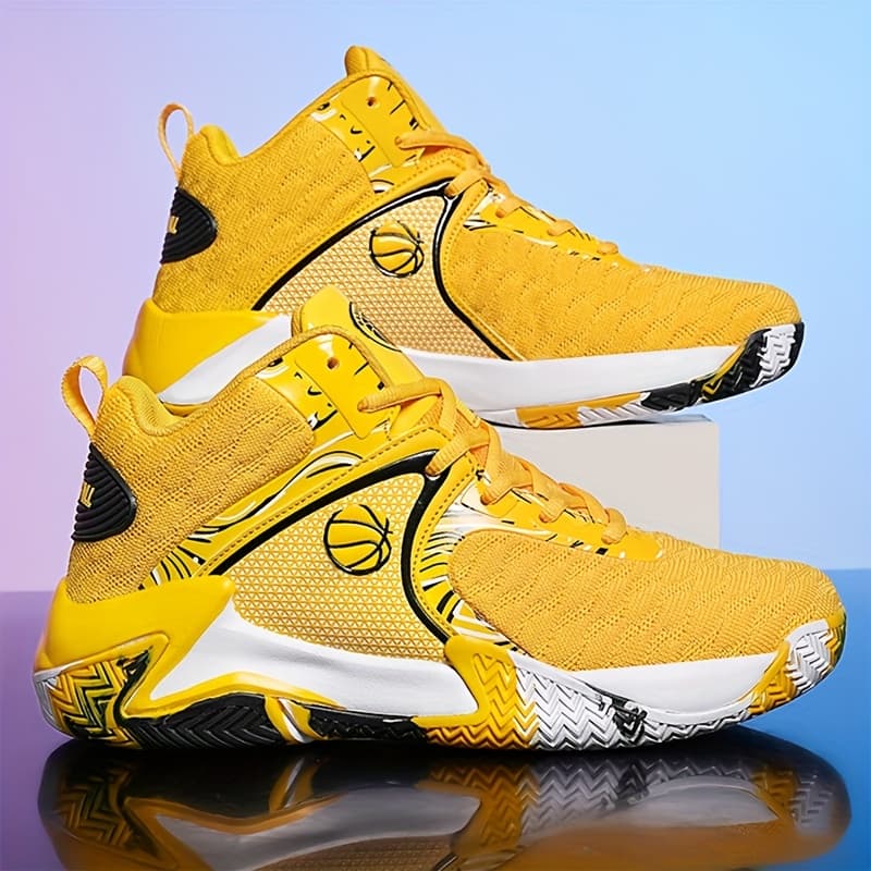 TEMU Sneakers, Men' S Basketball Shoes, High Shoes, Durable Lace Up Anti Slip Running Shoes