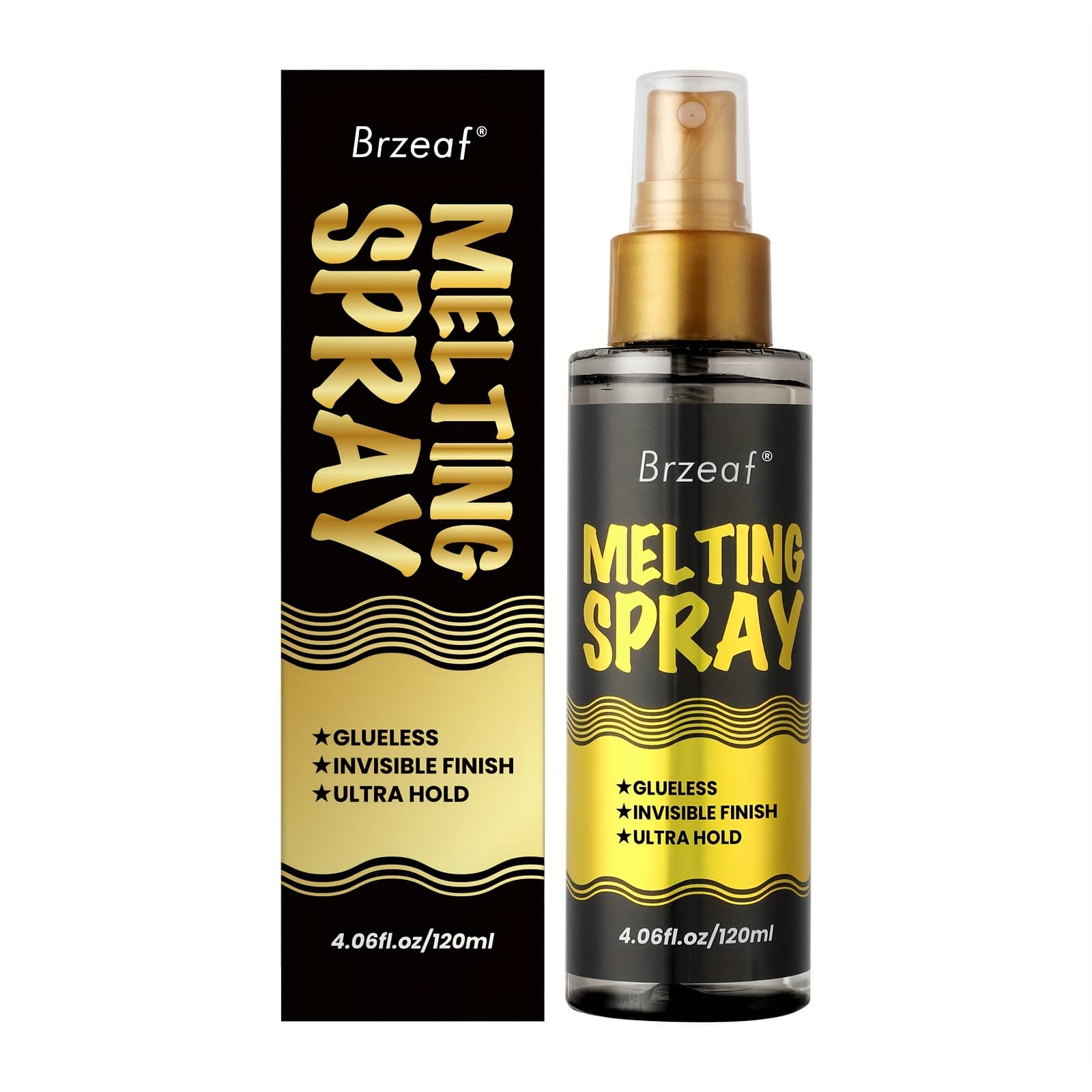 TEMU 120ml Lace Melting Spray And Holding Spray, Melting Spray For Lace Wigs, Glueless, Strong Natural Finishing Hold, Dries Quickly, Wig Melting Spray & Hair Adhesive For Wigsingredients