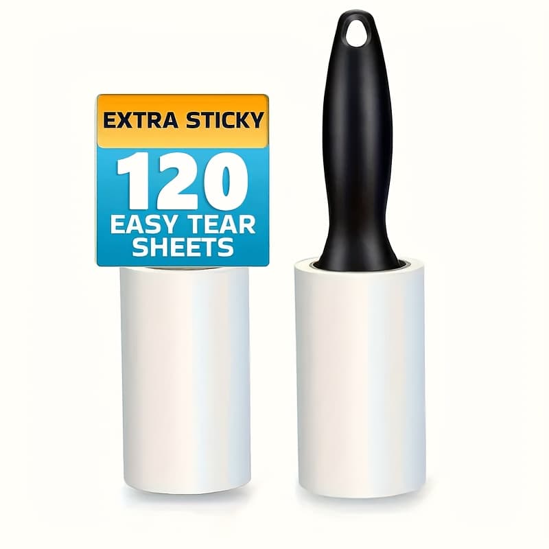 TEMU Ultra Sticky Lint Roller For Eliminating Pet Fur - Ideal For Furniture, Clothing & Carpets | Tool For Cleaning Pet Hair