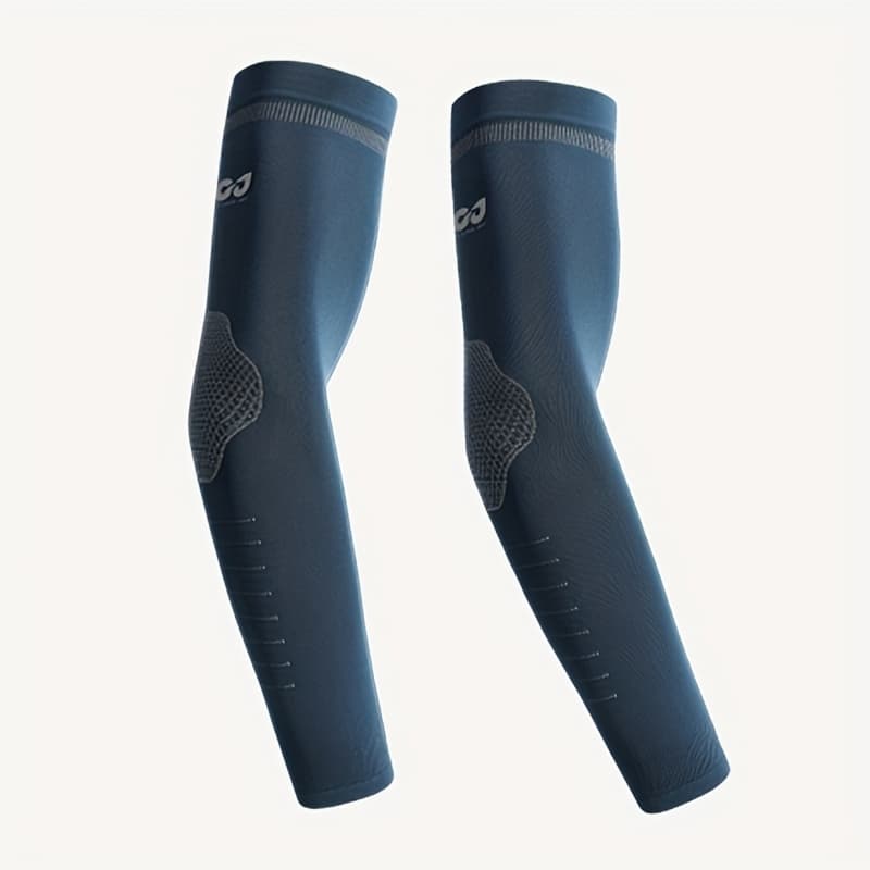 TEMU 1 Pair Fiber Fabric Arm Sleeves For Men's Outdoor Sports, Driving, Cycling, Fishing,, Breathable Sleeve Covers