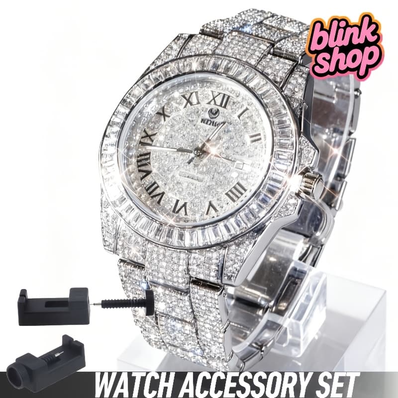 TEMU West Watch Xmas Wedding Gift Combo Thanksgiving Valentines Men's Watch Set With Adjuster, Without Battery