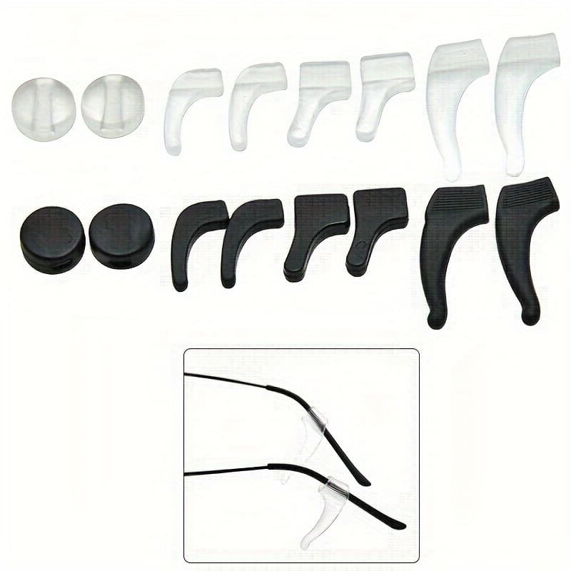 TEMU 16pcs Anti-slip Glasses Ear Hooks, Including 4pcs Each Of Large, Medium, Small, And Round, Different Sizes And Styles, Is 1 Suitable For You!
