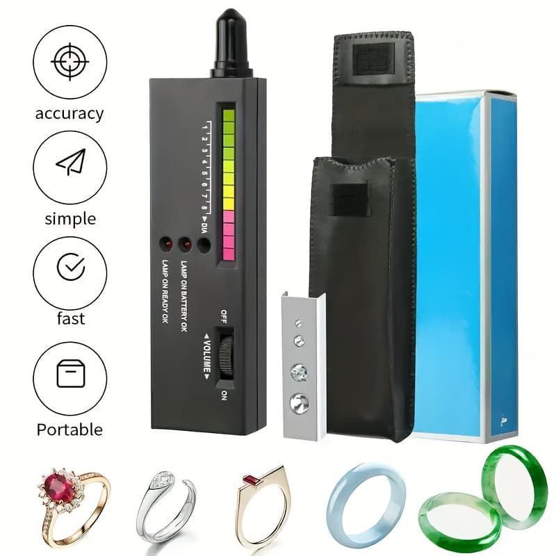 TEMU Portable Electronic Jewelry Testing Tool, Professional Jewelry Tester, High-precision Jewelry Tester Without Batteries, Jewelry Testing Pen